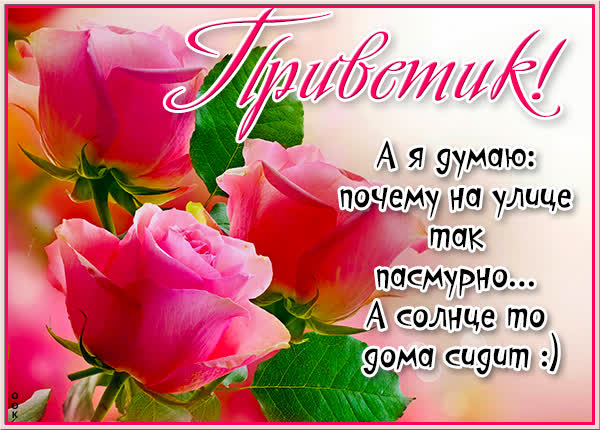 Picture чудесная открытка приветик