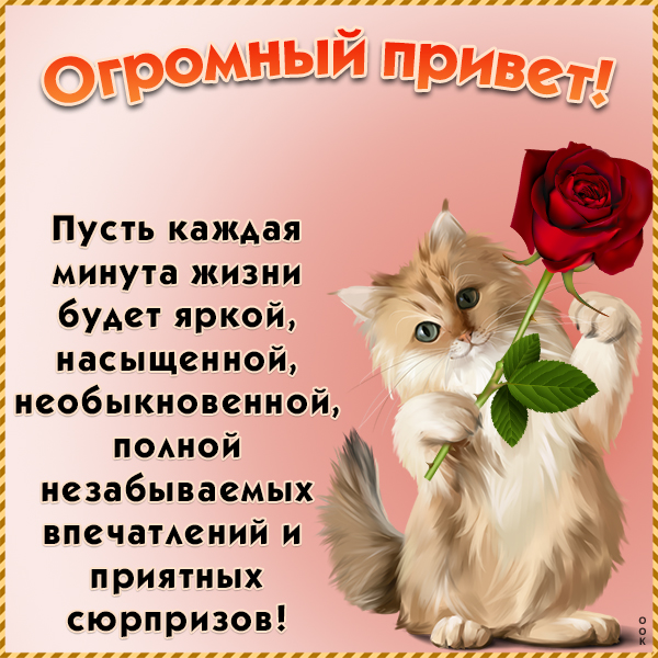 Картинка душевный приветик тебе