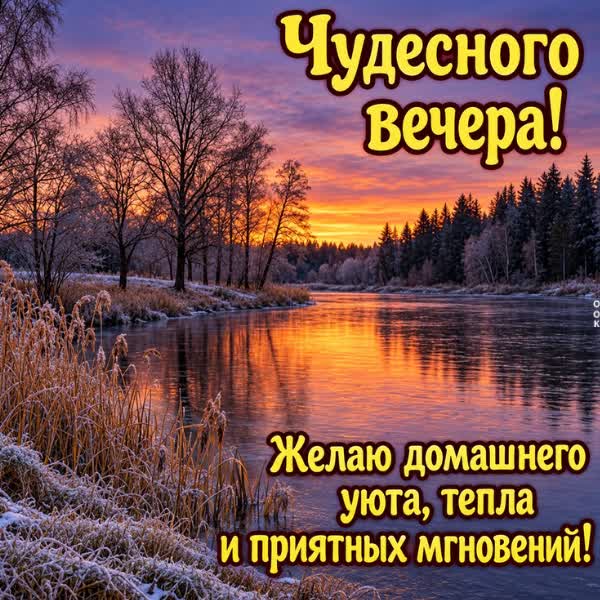 Postcard картинка чудесного вечера