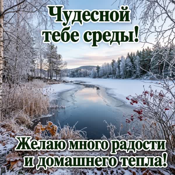 Postcard картинка чудесной тебе среды