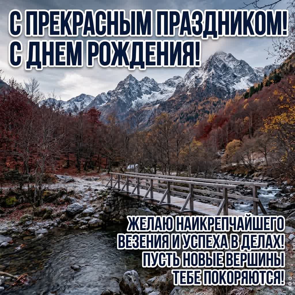Postcard картинка для мужчины с днем рождения