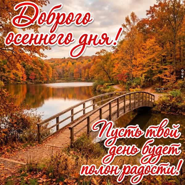 Postcard картинка доброго осеннего дня