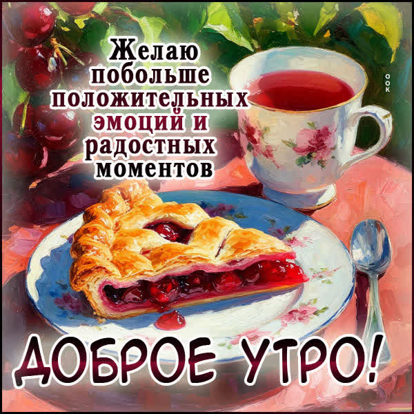 Postcard картинка доброго утра и море положительных эмоций