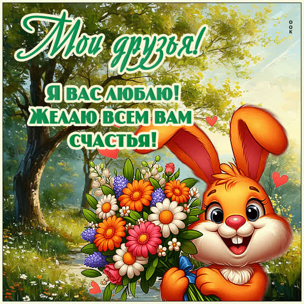 Picture картинка друзьям с пожеланиями счастья