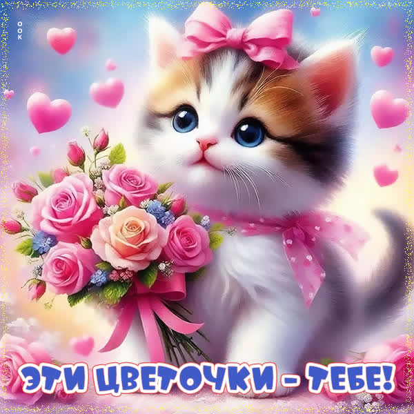 Picture картинка эти цветочки - тебе