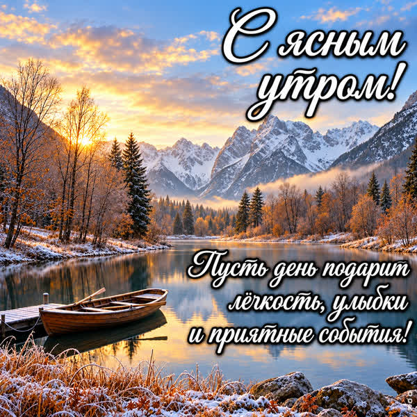 Postcard картинка легкое доброе утро