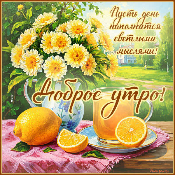 Postcard картинка море светлых мыслей в это утро