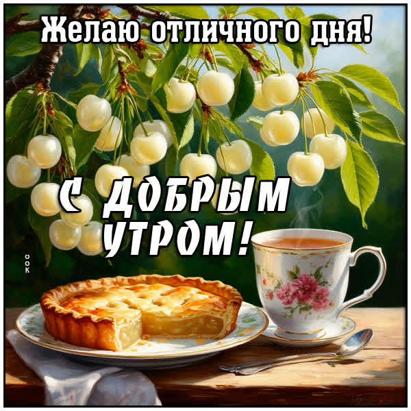 Postcard картинка отличного утра