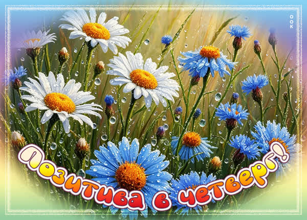 Postcard картинка позитива в четверг