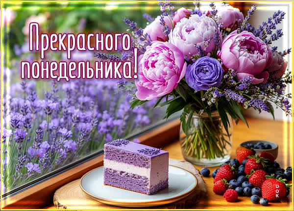 Postcard картинка прекрасного понедельника