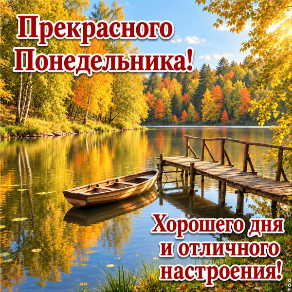 Postcard картинка прекрасного понедельника