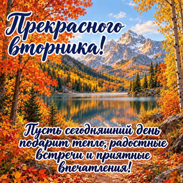 Postcard картинка прекрасного вторника