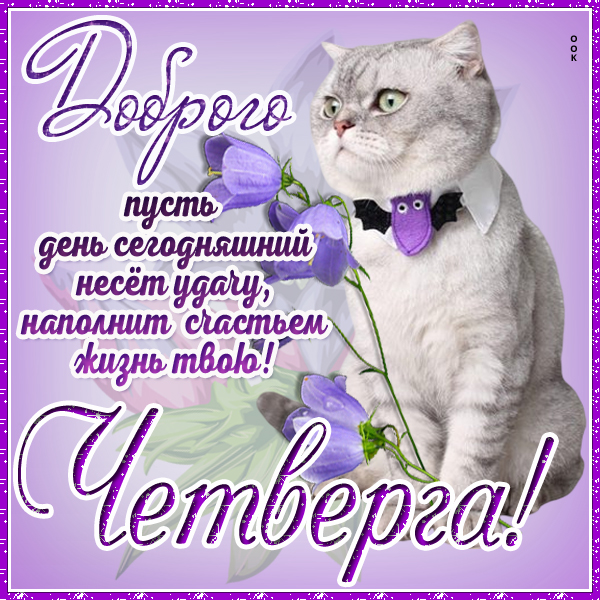 Открытка картинка приятного четверга