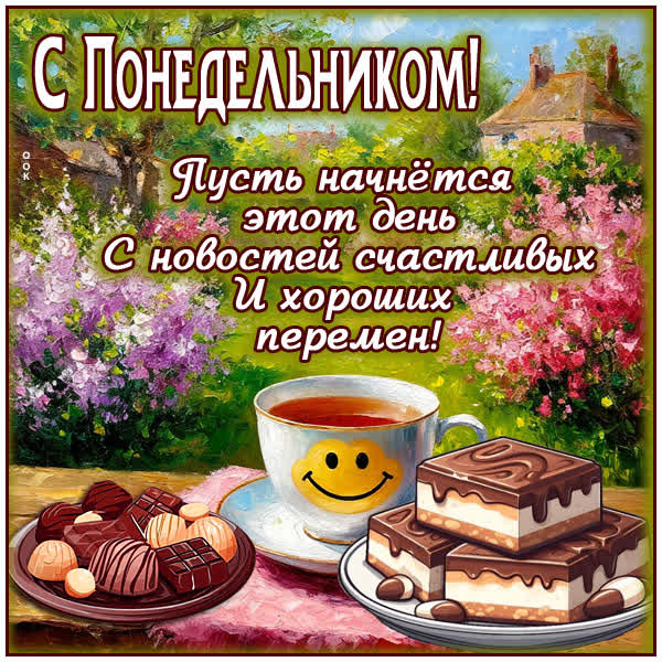 Postcard картинка пусть день начнется с хороших новостей