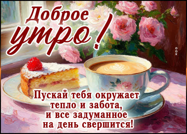 Postcard картинка пусть окружает забота и тепло, с добрым утром