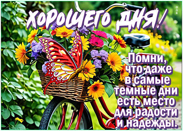 Postcard картинка радостого дня вам