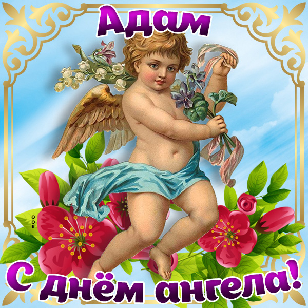 Картинка картинка с днём ангела адаму