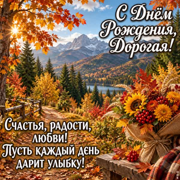 Postcard картинка с днем рождения дорогая