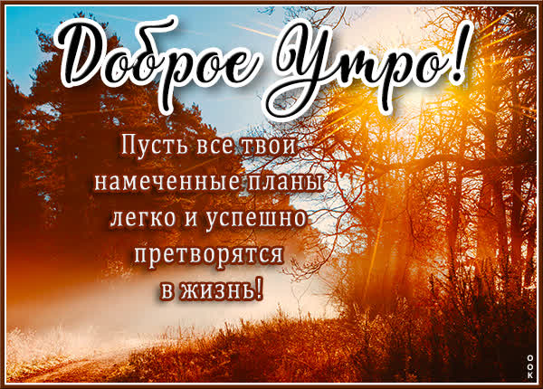 Postcard картинка с добрым утром ясного дня