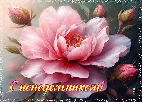 Postcard картинка с понедельником, всего хорошего