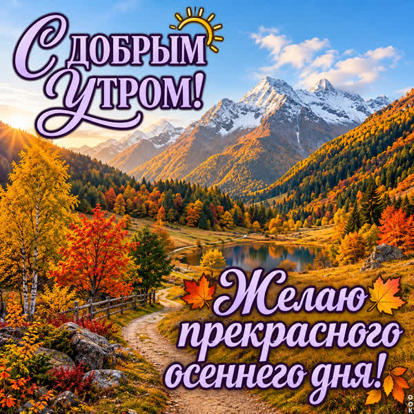 Picture картинка с прекрасным осенним утром