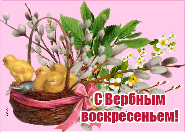 Картинка картинка с вербным воскресеньем
