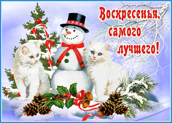 Картинка картинка с воскресеньем и зимой