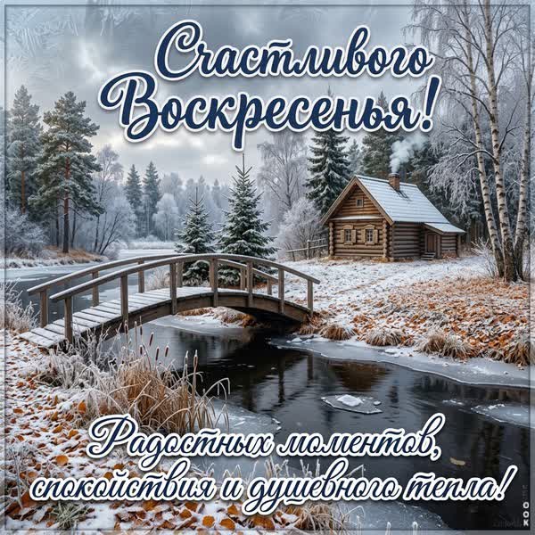 Postcard картинка счастливого воскресенья