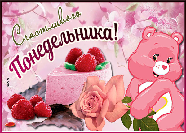 Картинка картинка счастливого понедельника с розой