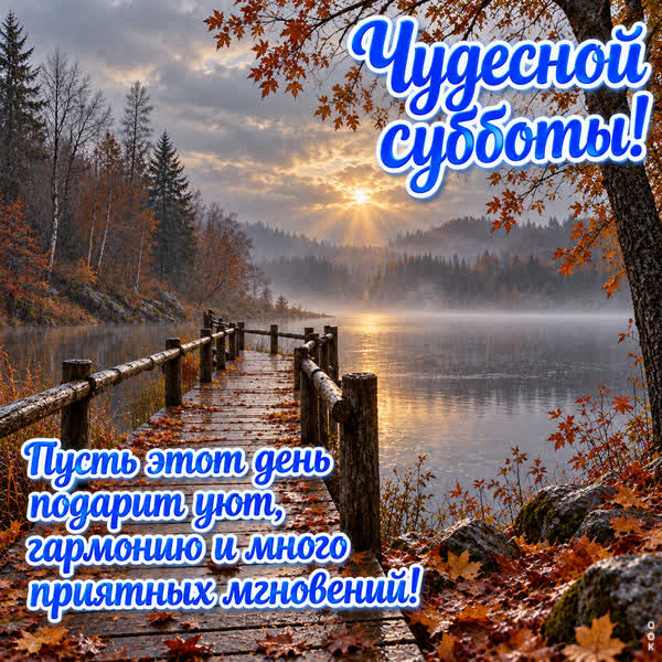Postcard картинка субботние пожелания