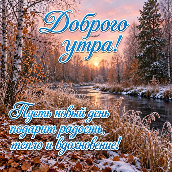 Postcard картинка вдохновленного доброго утра