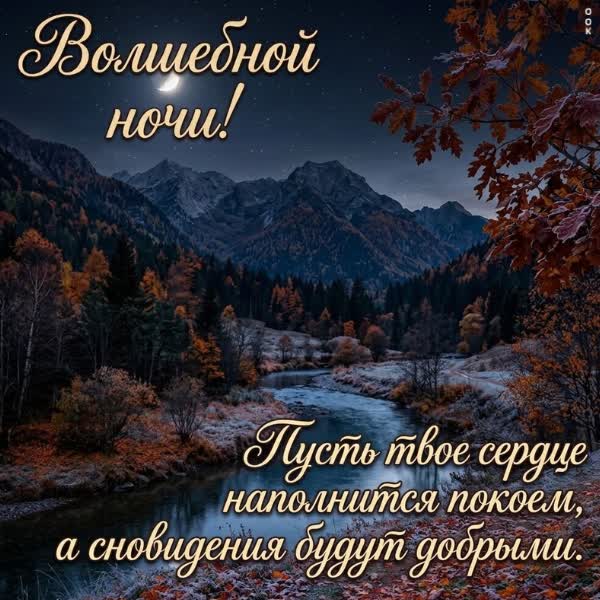 Postcard картинка волшебной ночи