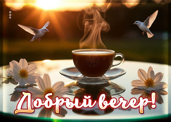 Picture картинка вот и чедесный вечер, наслаждайся