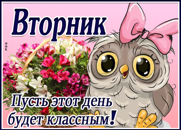 Открытка картинка вторник класный день