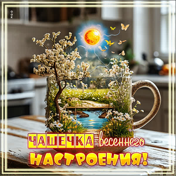Postcard картинка хорошего настроения и радости в каждом мгновении