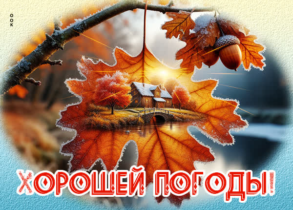 Postcard картинка хорошей погоды, не болейте