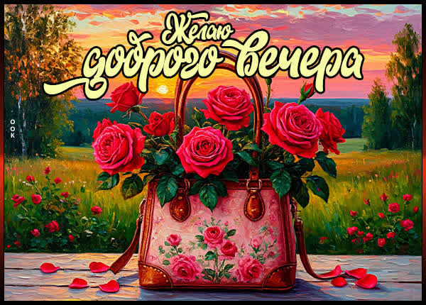 Postcard картинка желаю доброго вечера