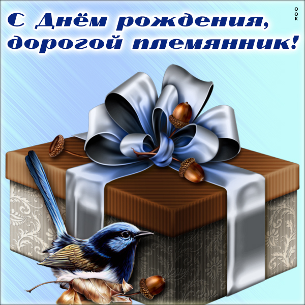 Открытка красивая картинка с днем рождения племяннику