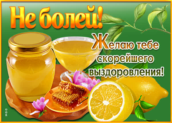 Postcard красивая картинка выздоравливай