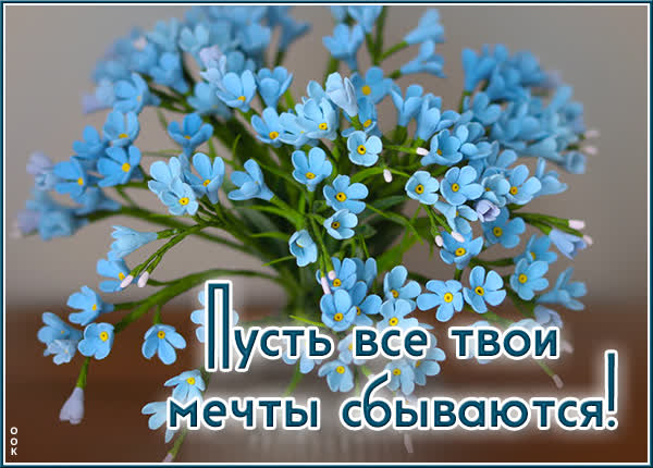 Postcard магическая открытка пусть все твои мечты сбываются