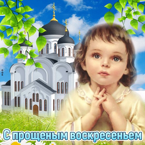 Открытка милая картинка с прощенным воскресеньем