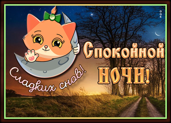 Картинка милая картинка спокойной ночи женщине