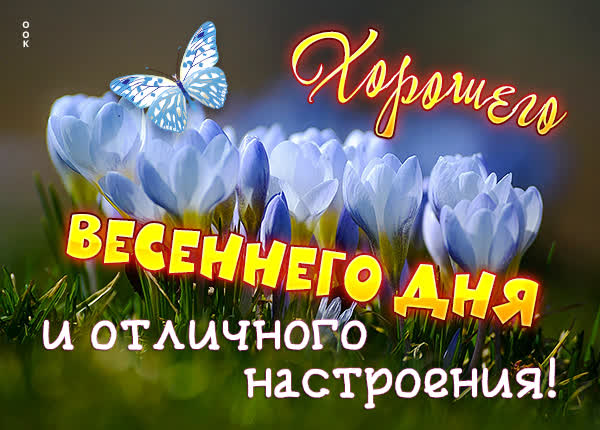 Postcard милая картинка хорошего весеннего дня