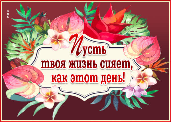 Picture милая открытка пусть твоя жизнь сияет как этот день