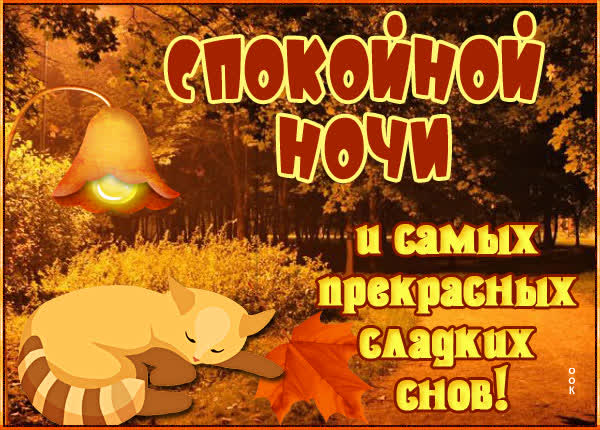Postcard миленькая открытка спокойной ночи