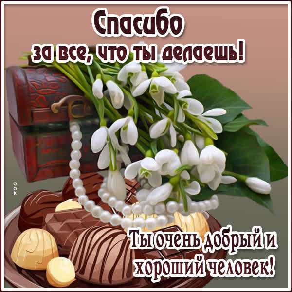 Picture миловидная открытка спасибо за все, что ты делаешь