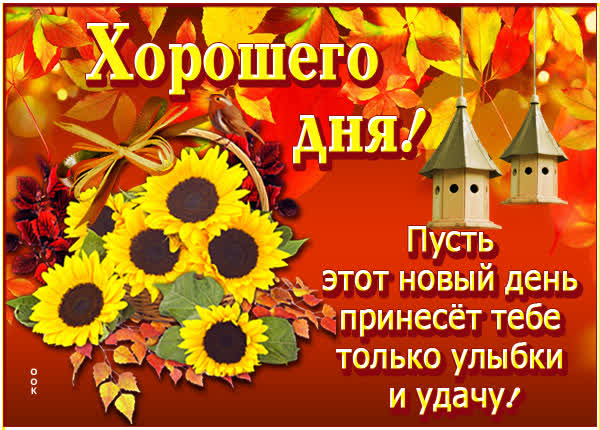 Postcard минималистичная картина хорошего дня