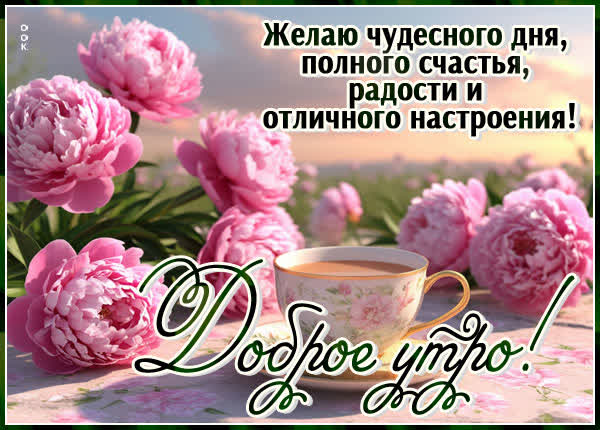 Picture открытка доброе утро, позитива и счастья