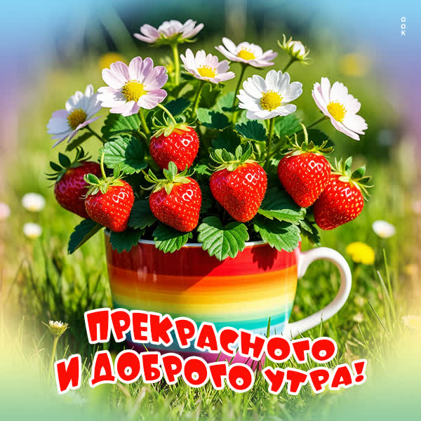 Postcard открытка доброго и прекрасного утра