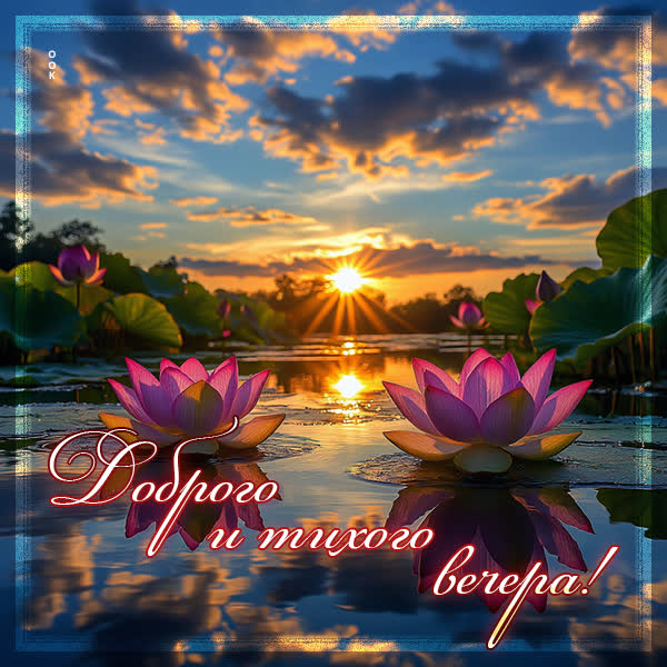 Picture открытка доброго и тихого вечера